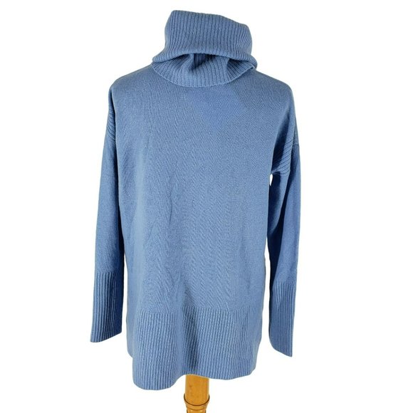 NEW Diane von Furstenberg Ahiga Sweater Light Blue Wool Cashmere Turtleneck XS - Picture 4 of 12